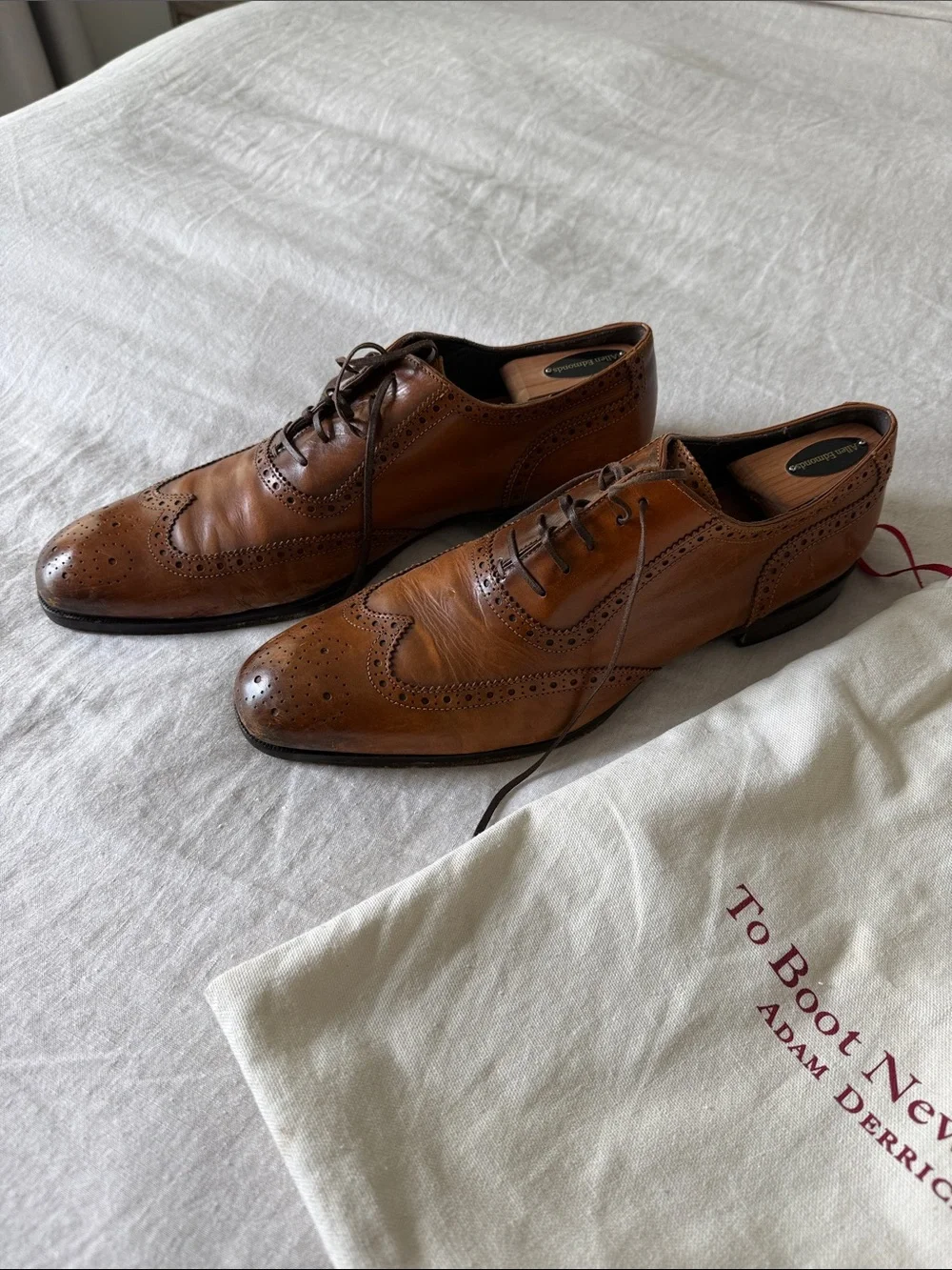 To Boot Brown Leather Wingtip Oxfords